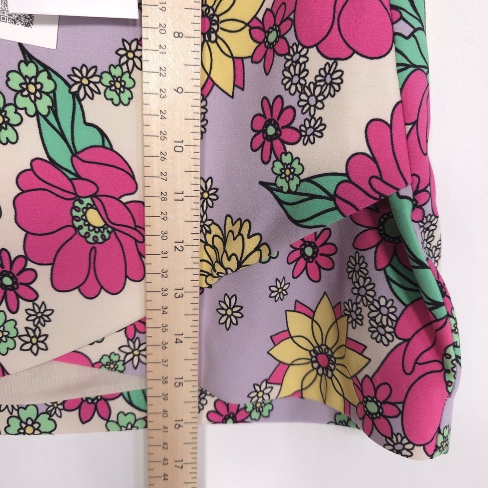 ZARA New Floral Mini Skirt MEDIUM Multicolor Stretch Women’s 8342/008 ROMANIA - Picture 5 of 16